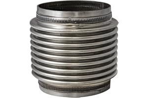 Verocious Motorsports Exhaust Flex Bellow w/Smooth Liner, 304 Stainless Steel - 2.5"