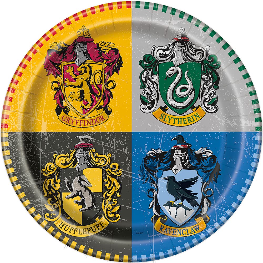 Unique Party 59105 - 21.9 cm Harry Potter Party Plates, Pack of 8