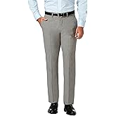 J.M. Haggar Mens 4 Way Stretch Slim Fit Flat Front Dress Pant