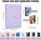 Riosin 108 Pockets Mini Album for Instax Mini 12 11 9 7+ Link 2 Lilac view 2