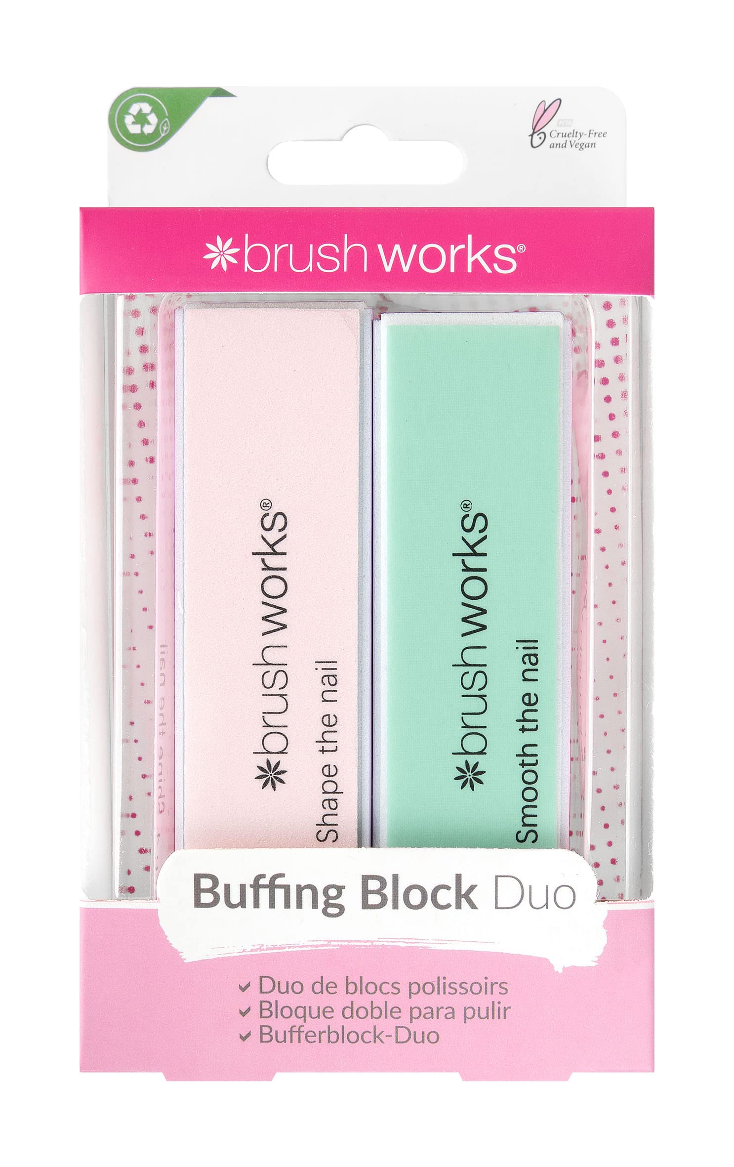 Brushworks Nail Buffing Block Pastel
