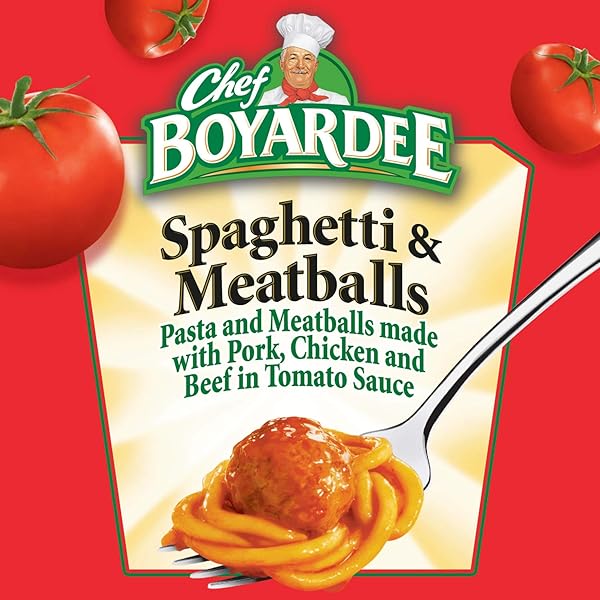 CHEF BOYARDEE SPAGHETTI AND MEATBALLS, 14.5 OZ