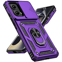 for Motorola Edge 2024 Case with Slide Camera Cover