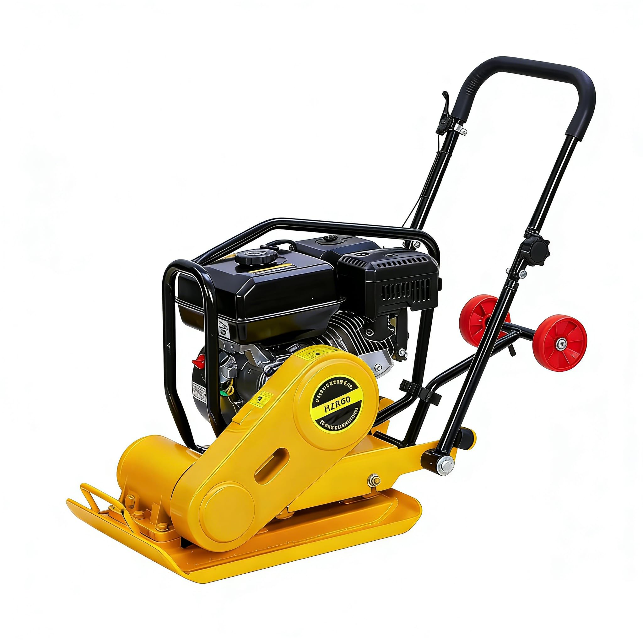 Photo 1 of GarveeHome 7HP Plate Compactor Rammer, 212CC Gas Engine, 4200lbs Vibratory Compaction Tamper, 22.1x15.9 in Plate Force Rammer, 5600 VPM Pavement Compactor, Jumping Jack Tamper for Walkways, Paving