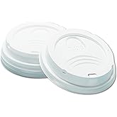 Georgia-Pacific Dixie 8 oz. Dome Hot Coffee Cup Lids by GP PRO Georgia Pacific White, D9538, 1,000 Count (100 Lids Per Sleeve, 10 Sleeves Per Case), Small