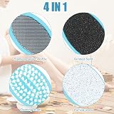 FEXPDL 4 in 1 Foot Scrubber Pumice Stone File for Dry Wet Feet view 3
