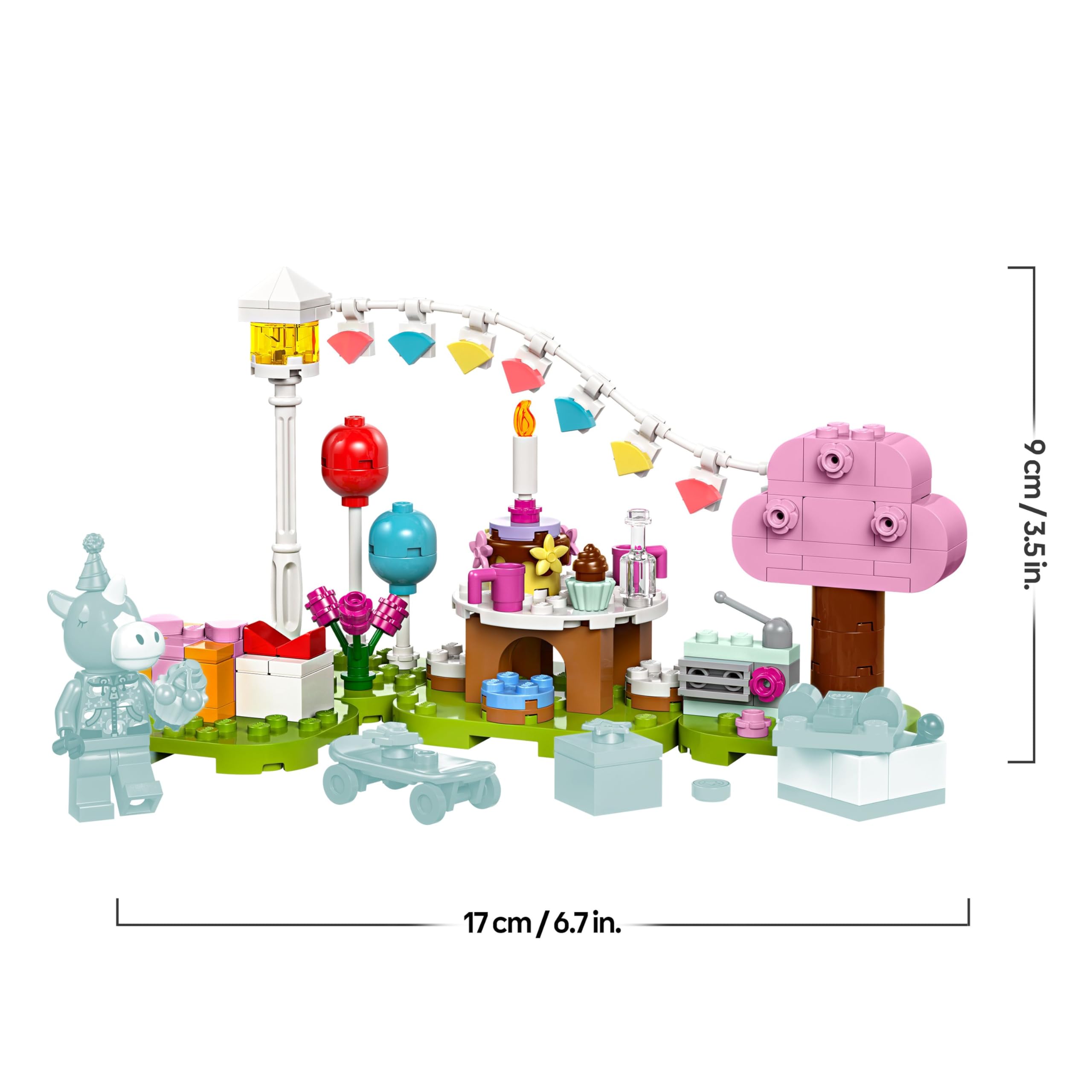LEGO Animal Crossing Jimmys Geburtstagsparty, kreatives Spielzeug für Kinder, Tiere-Set mit Pferde-Figur aus dem Videospiel, Geschenk für Mädchen und Jungen ab 6 Jahren 77046 7
