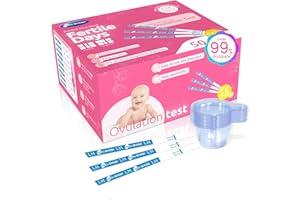 HEAL-CHECK Ovulation Test Strips, Fertility Test Ovulation Predictor Kit with Free Urine Cup for Women Natural Cycles, 50 LH Strips (50)