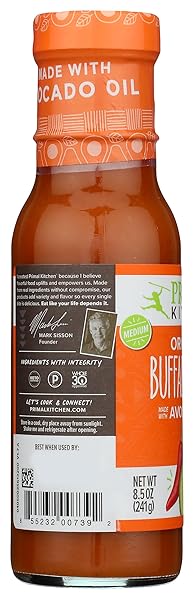 PRIMAL KITCHEN NO DAIRY BUFFALO SAUCE, 8.5 OZ