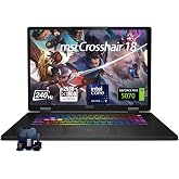 msi Crosshair 18 HX AI Gaming Laptop, RTX 5070, Intel 24-Core Ultra 9 275HX | 18" QHD+ 240Hz Display, 32GB DDR5-5600 MHz, 1TB SSD, 24-Zone RGB KB with Anti-Ghost key, Wi-Fi 6E