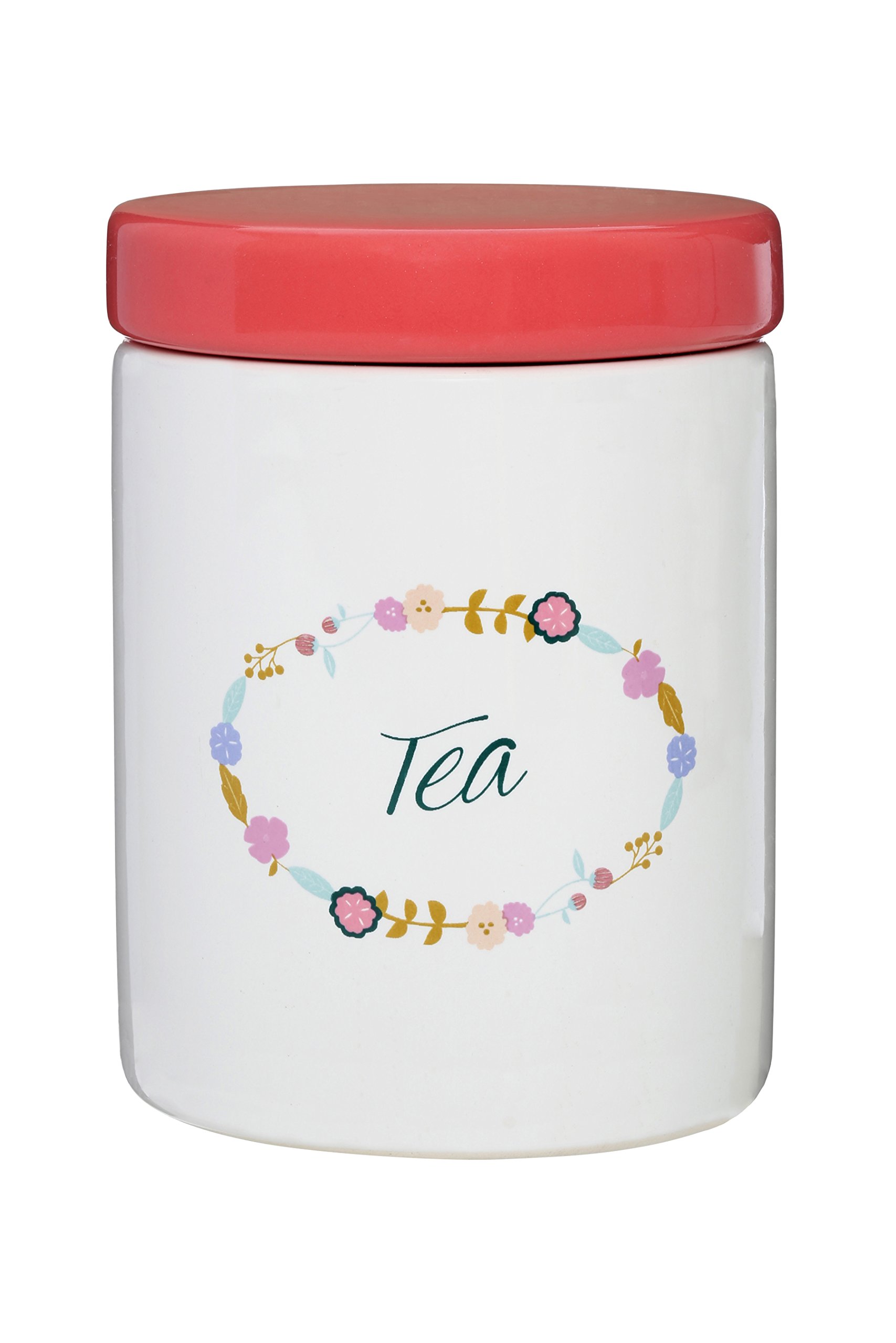 Premier Housewares Amelie Tea Canister, Multi-Colour