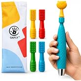 GAFLY Rechargeable Therapen Oral Motor Therapy Tool for Speech and Feeding | Chewy Vibe Sensory Oral Vibration Help Kids with Sensory Needs Chew &amp; Relax - Oral Motor Stimulation Kit with 4 Colorful Tips