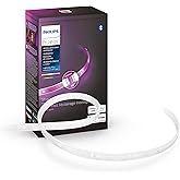 Philips Hue Indoor 3-Foot Smart LED Light Strip Plus Extension - Color-Changing Single-Color Effect - Requires Base Kit - Con