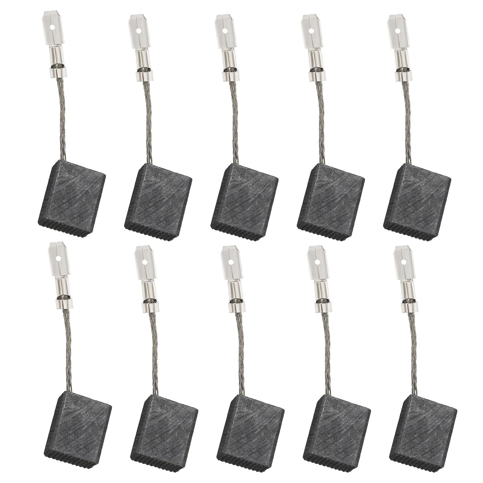 YINETTECH 5 Pairs Motor Carbon Brushes 8x12.5x15mm Replacement Part Electric Motor Brushes Compatible with Metabo WE17-125/150 Quick