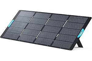Anker SOLIX PS400 Solar Panel with Adjustable Kickstand, 400W Foldable Portable Solar Charger, IP67 Waterproof, Smart Sunlight Alignment, for Camping, RVs, and Blackouts