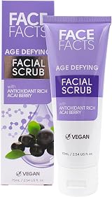 Face Facts Age Defying Facial Scrub Acai Berry 75ml Gentle Exfoliation Natural view 1