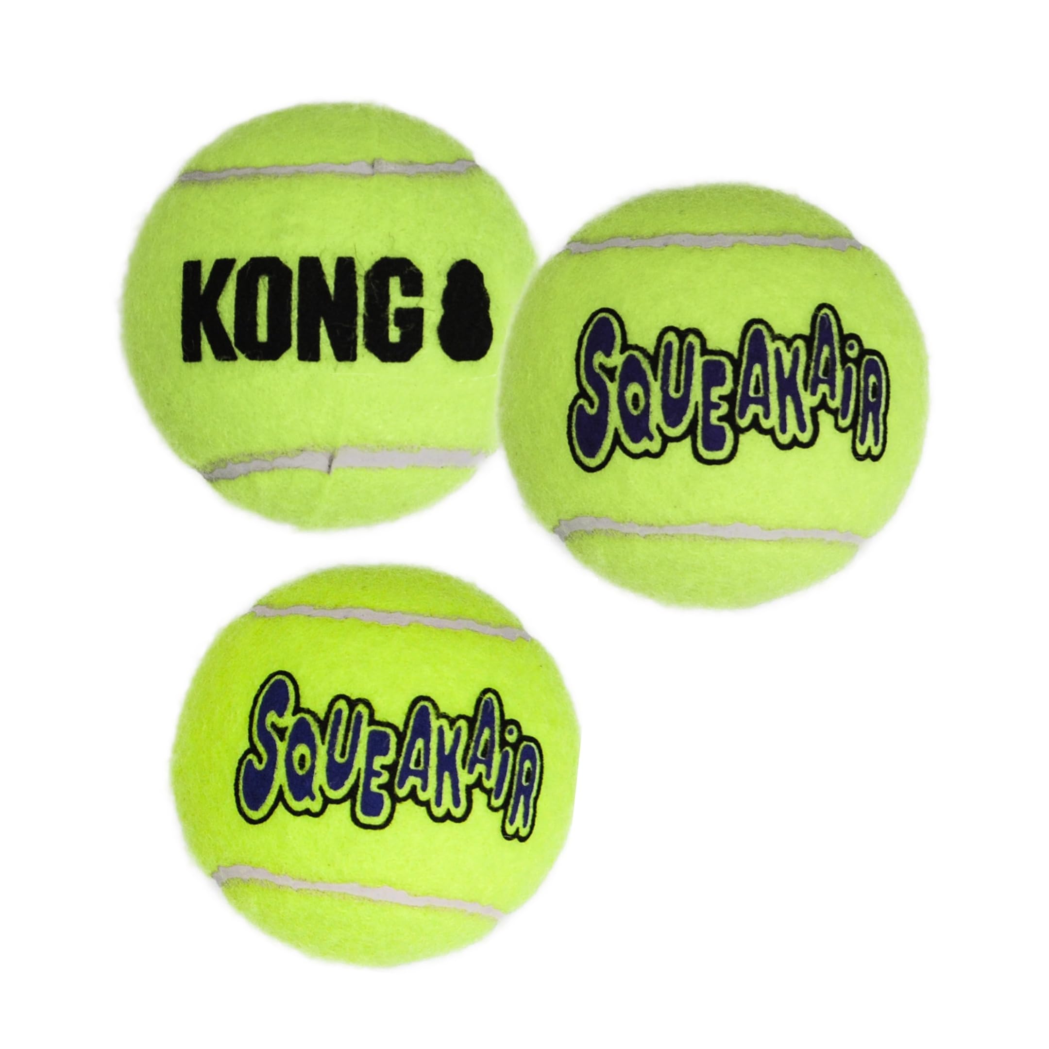 KONG - Squeakair Balls - Dog Toy Premium Squeak Tennis Balls, Gentle on Teeth - For Medium Dogs (3 Pack) โ image 1