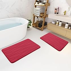 Buganda Memory Foam Bathroom Rug Mat 59x24, Extra