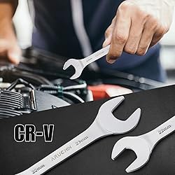 ARUCMIN Super-Thin Open End Wrench Set, 18-Piece