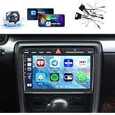 [DSP &amp; EQ] 2+64G 9 inch Car Radio for Audi A4 S4 RS4 2002-2008 | IPS Touch Screen Wireless Carplay Android Auto Bluetooth5.0 GPS Navigation FM RDS 5GHz WiFi Backup Camera