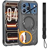 Evcing for iPhone 17 Pro Max Waterproof Case, Fit for Magsafe, IP68 Full Body Shockproof Dustproof, Built-in Camera Control and Screen Protector, 16FT Heavy Duty Military, 6.9" Black