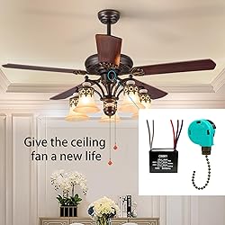 YukiHalu Ceiling Fan Pull Chain Switch 3 Speed 4