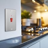 BG Electrical Large Cooker Control Switch with LED Indicator Nexus Metal view 6