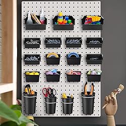 Roowest 60 Pcs Pegboard Cups Pegboard Bins