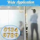 Acehome 3 Inch Front Door Numbers 3D Self Adhesive Gold (2) Chrome Silver view 6