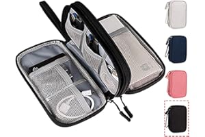 CAOODKDK Electronics Accessories Organizer Pouch Bag, Travel Universal Organizer for Cable, Charger, Phone, SD Card, Business Travel Gadget Bag