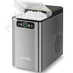 Aeitto Nugget Ice Maker Countertop, Pellet Ice