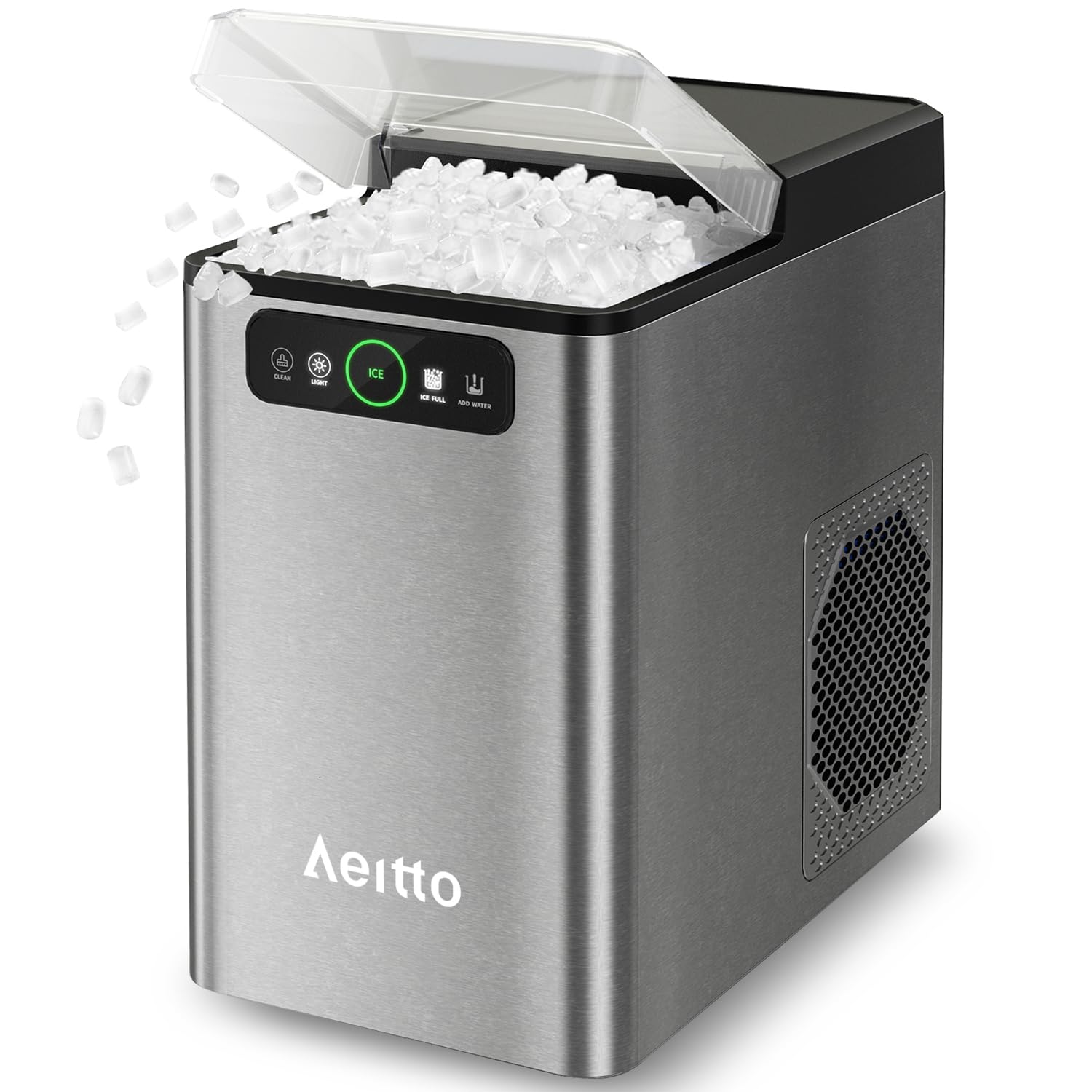 Aeitto Nugget Ice Maker Countertop, Pellet Ice
