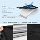 Favoto Waterproof Cover for Mobility Scooter 55x26x36 210D Oxford view 2