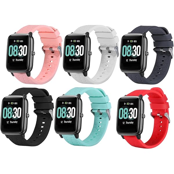 Cinturino Di Ricambio 19mm Per Orologi Smart – Silicone Morbito Per Popglory, Blackview, Letsfit, UMIDIGI, LETSCOM, BYTTRON, Willful E Modelli ID205, SW021, TE020 (Più Colori Disponibili) - 6