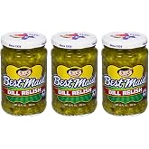 Best Maid Products Pickle Relish 10 Ounce 3 Packs - Sweet, Dill, Jalapeno Sweet, or Jalapeno Mustard (Dill Relish)