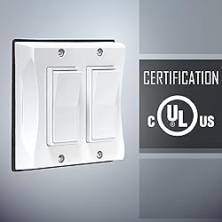 TayMac 5127-1 2-Gang Weatherproof Decorator Switch