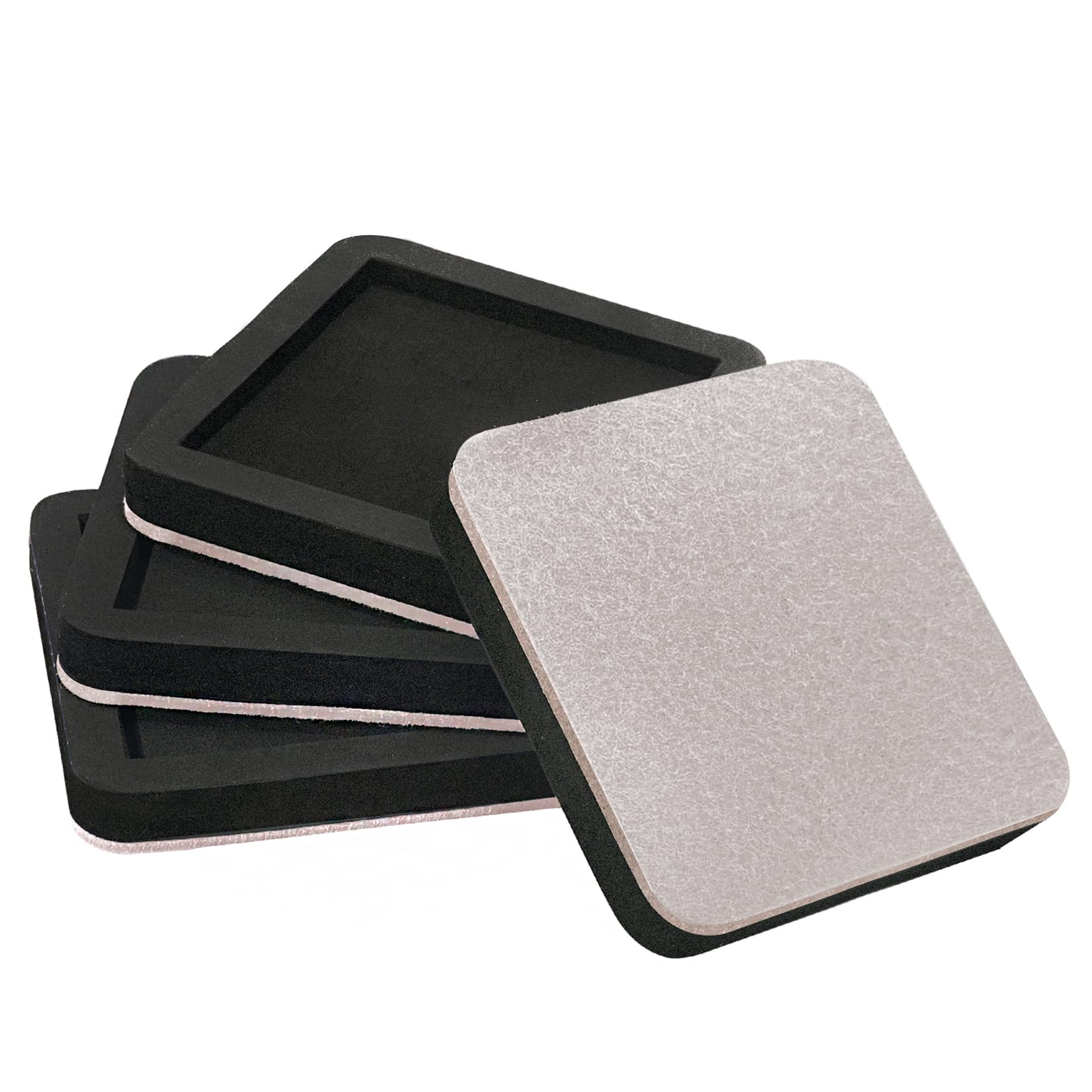 Photo 1 of Upgraded Felt Furniture Sliders for Hardwood Floors – 4 PCS 5" Heavy Duty Furniture Movers Sliders with Unique Groove Design, Easily and Safely Move Any Item