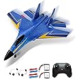 crohorizon Remote Control Airplane for Kids, 2 Channels Foam RC Planes Wireless Toy,Hobby RC Glider Aircraft Gifts for Beginners Boys Girls Adult Blue