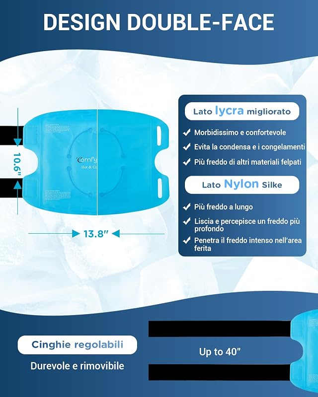Tasca di Ghiaccio Ginocchio Riutilizzabile, Terapia Caldo/Freddo