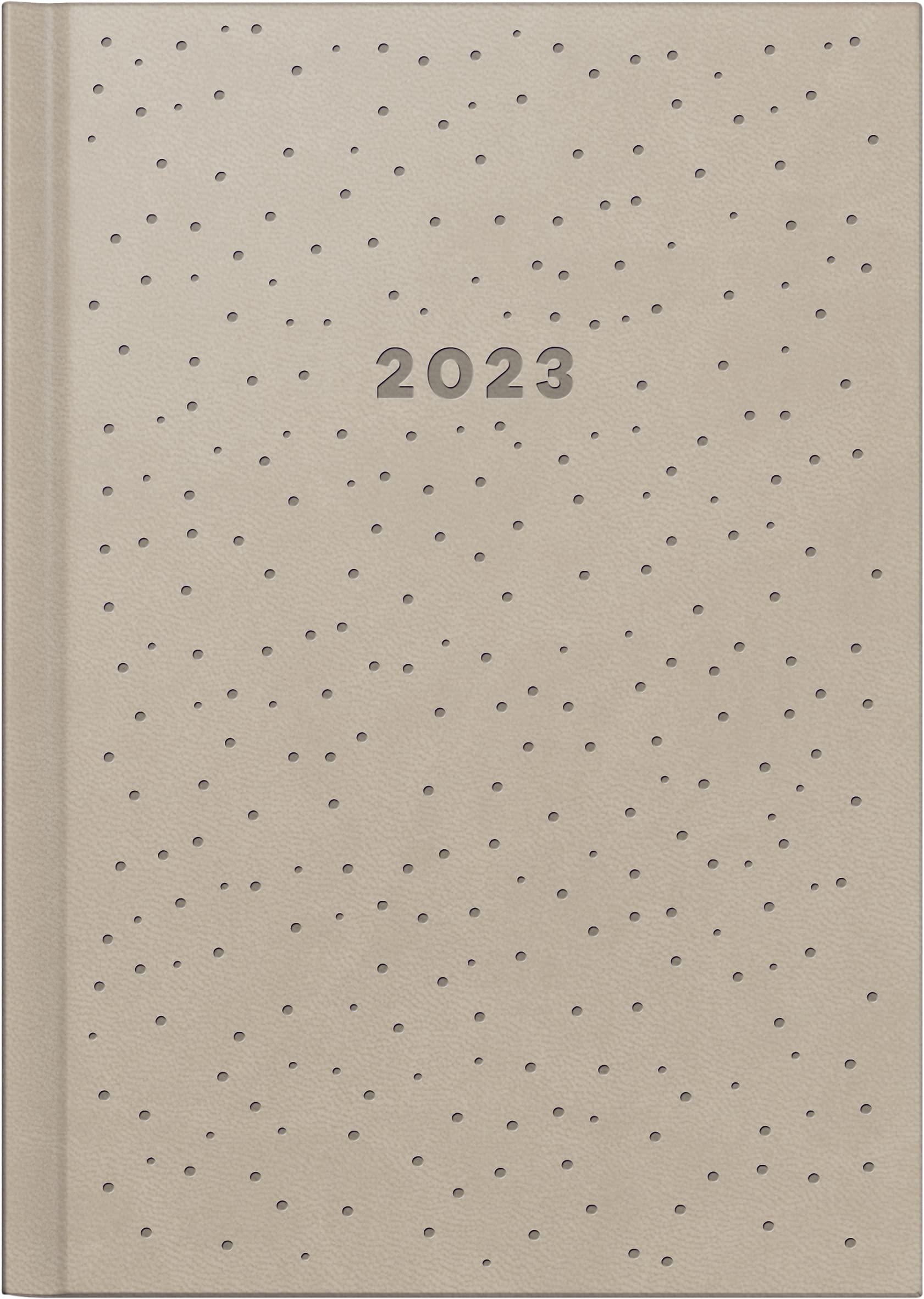 rido/idé Futura 2 2023 Weekly Calendar "Dots" Model Sheet Size 14.8 x 20.8 cm Beige