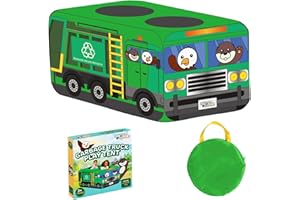 Pop-Up Play Tent Foldable Kids Play Tent Spacious Space Indoor & Outdoor Playhouse Vehicle Toys Great for Boys Girls Holiday 