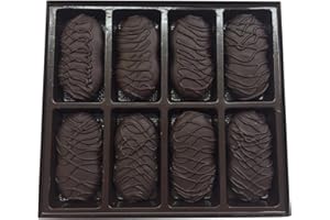 Philadelphia Candies Dark Chocolate Covered Nutter Butter Cookies, 8 Ounce Gift Box