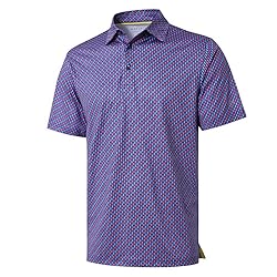 Golf Shirts for Men Dry Fit Short Sleeve Print