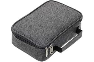 BTSKY® High Capacity Zipper Pens Pencil Case- Multi-Functional Stationery Pencil Pouch 72 Slots Colored Pencil Case Portable Pencil Bags With 2 Removable Sleeves Grey