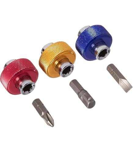 Alfa Tools 1/8" Hex Allen Bits - 1" Length, 1/4" Shank (25-Pack)