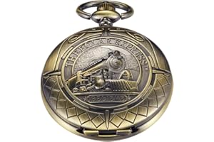 Whodoit Antique Mechanical Pocket Watch for Men，Irregular Octagon Skeleton Pocket Watch, Roman Numeral Dial with Chain + Box