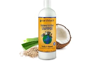 Earthbath Oatmeal & Aloe Shampoo, Vanilla & Almond, 16 Ounce