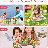 OSDUE Flower Garden Building Toy Set 90PCS Educational STEM for Kids view 5