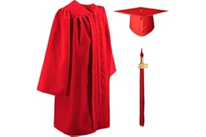 GraduatePro Kindergarten Graduation Cap and Gown Class of 2025 Tassel Set for Preschool Kids Ceremony Party Gift