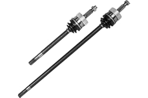 DRIVE TECH AMERICA DTA DC2501725016A front Left Right Pair - 2 New Premium CV Axles Compatible with 1993-1998 Jeep Grand Cherokee; Can Replace U Joint Design Axles Too